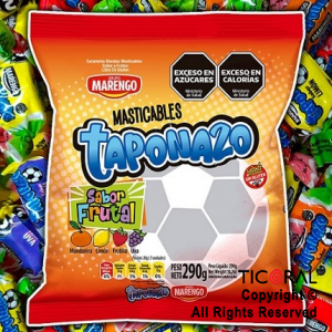 CARAMELO TAPONAZO MASTICABLE FRUTALES 290 GR x 1
